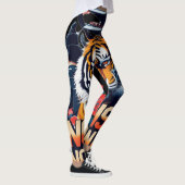Geen risico, geen beloning - Samurai Tiger Leggings (Rechts)