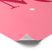 Geen risico Geen magisch roze Poster (Hoek)