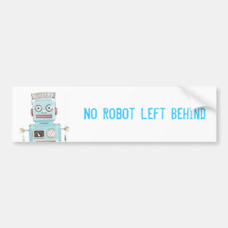 Geen robot achter bumpersticker