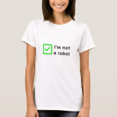 Geen Robot - groen (licht) T-shirt (Voorkant)