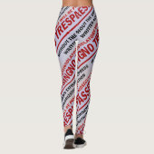 geen rode strepen op wit leggings (Achterkant)