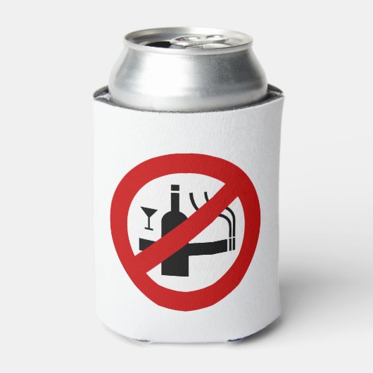 GEEN Roken Alcohol ⚠ Thais Bord ⚠ Blikjeskoeler (Blikje Voorkant)