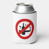 GEEN Roken Alcohol ⚠ Thais Bord ⚠ Blikjeskoeler (Blikje Achterkant)