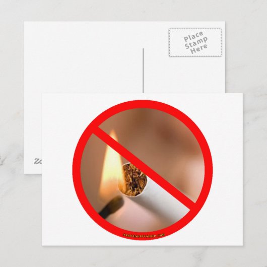 GEEN ROKEN BRIEFKAART (Voorkant / Achterkant)