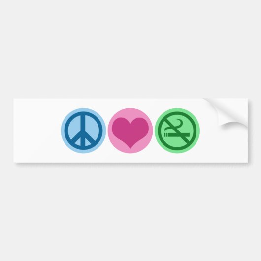Geen roken bumpersticker (Voorkant)
