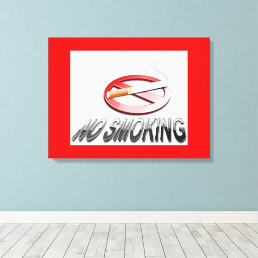 GEEN ROKEN CANVAS AFDRUK (Insitu (Houten vloer))