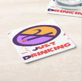 GEEN ROKEN DRINK Onderzetter van papier (Schuin)