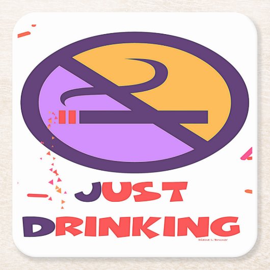 GEEN ROKEN DRINK Onderzetter van papier (Voorkant)