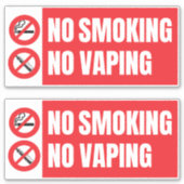 Geen roken geen dop sticker (Voorkant)