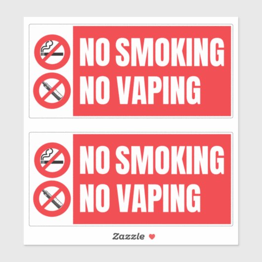 Geen roken geen dop sticker (Vel)