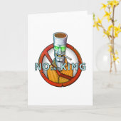 geen roken - grappig sigaret kaart (Gele Bloem)