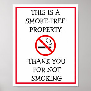 Geen roken in dit gebouw Gelieve te ondertekenen Poster