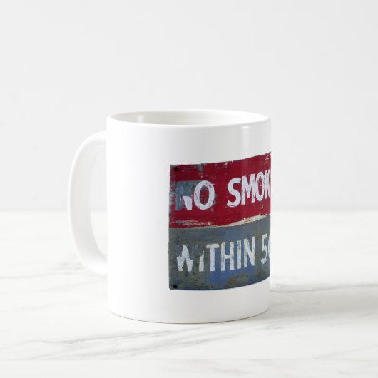 Geen roken koffiemok (Voorkant links)