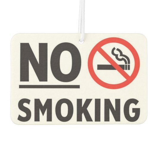 Geen roken luchtverfrisser (Achterkant)
