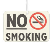 Geen roken luchtverfrisser (Voorkant)