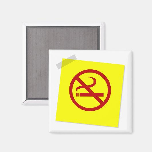 Geen roken magneet (Voorkant / Achterkant)