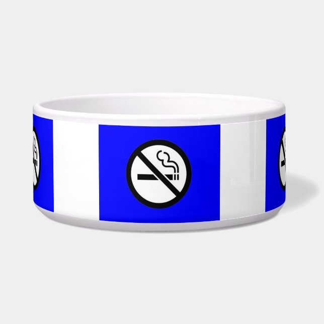 Geen roken Pet Bowl Voerbakje (Voorkant)