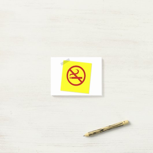 Geen roken post-it® notes (Op bureau)