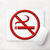 Geen roken/roken tegen roken muismat (Met muis)