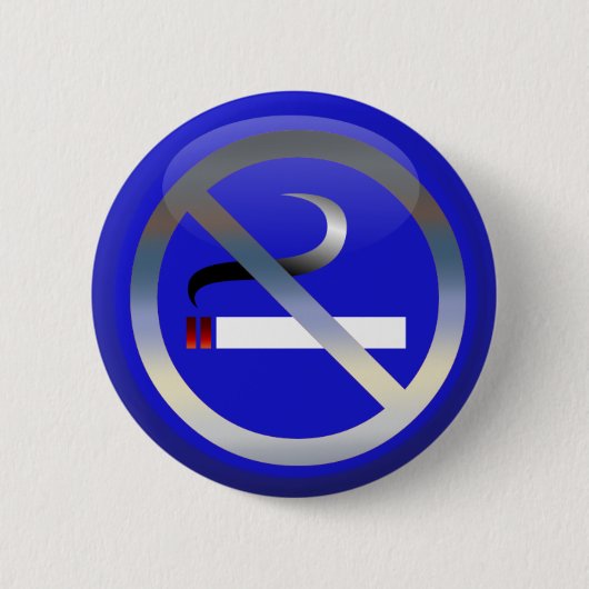 Geen roken ronde button 5,7 cm (Voorkant)