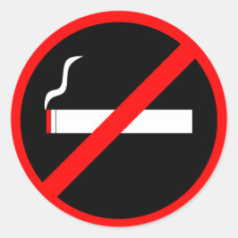 Geen roken ronde sticker