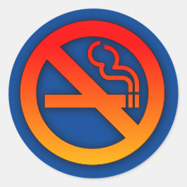 Geen roken ronde sticker