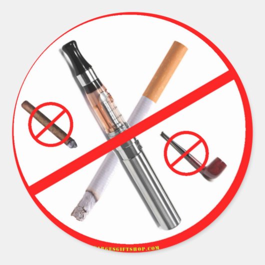 GEEN ROKEN RONDE STICKER (Voorkant)