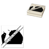 Geen roken rubberstempel (Gestempeld)