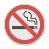 Geen roken sticker (Voorkant)