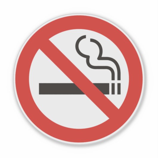 Geen roken sticker (Voorkant)