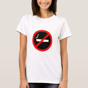 Geen roken t-shirt