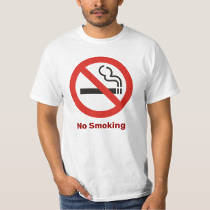 Geen roken T-shirt