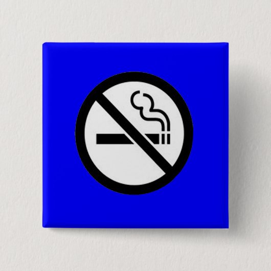 Geen roken vierkante button 5,1 cm (Voorkant)