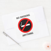 GEEN ROKEN VIERKANTE STICKER (Envelop)