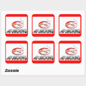 GEEN ROKEN VIERKANTE STICKER (Vel)