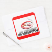 GEEN ROKEN VIERKANTE STICKER (Envelop)