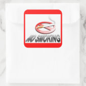 GEEN ROKEN VIERKANTE STICKER (Tas)