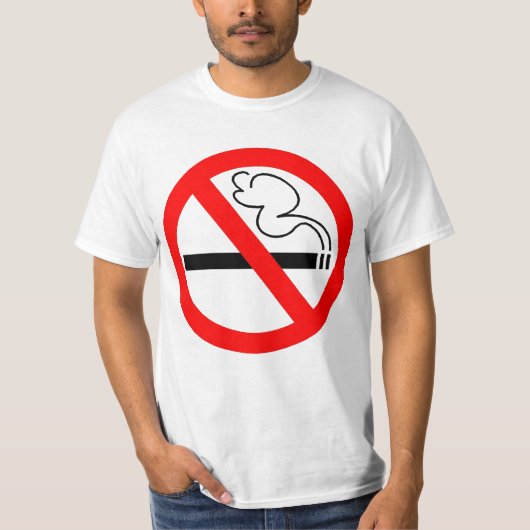 Geen rokend symbool T-shirt (Voorkant)