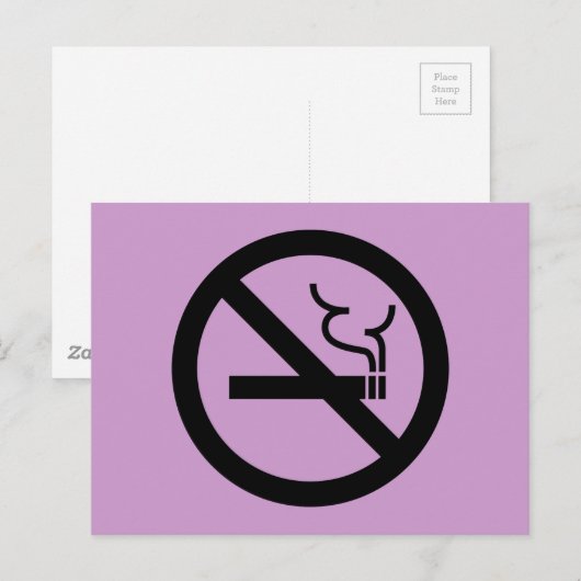 Geen rokersymbool briefkaart (Voorkant / Achterkant)