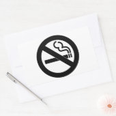 Geen rokersymbool rechthoekige sticker (Envelop)