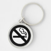 Geen rokersymbool sleutelhanger (Voorkant)