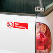 Geen rokerteken bumpersticker (Op Truck)