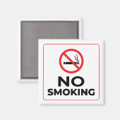 Geen rokerteken magneet (Voorkant / Achterkant)
