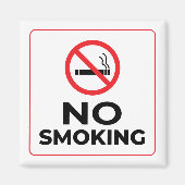 Geen rokerteken magneet (Voorkant)