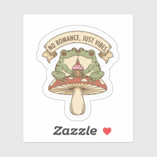 Geen romantiek, gewoon sfeer | Cute Frog Paddensto Sticker
