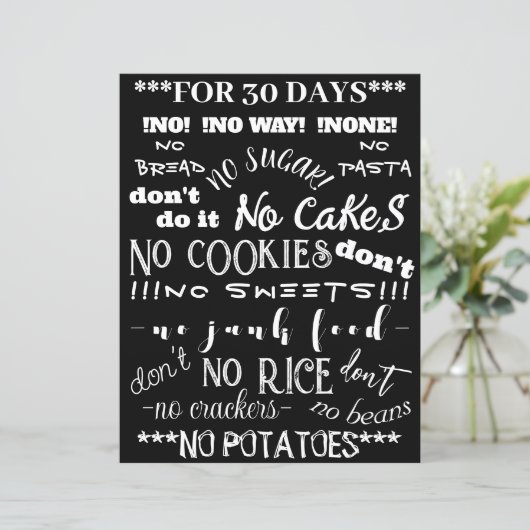 Geen rommel 30 dagen (Staand voorkant)