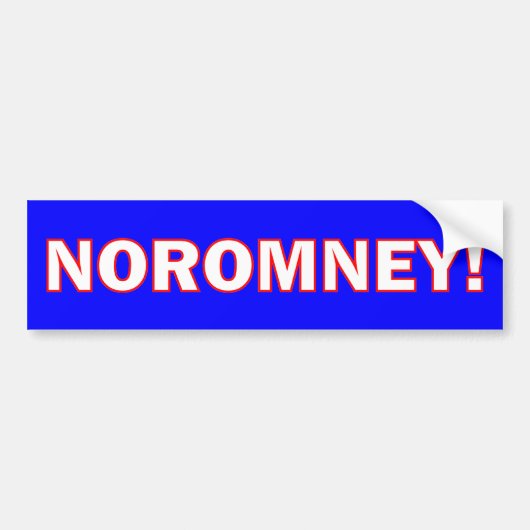Geen Romney Bumpersticker (Voorkant)