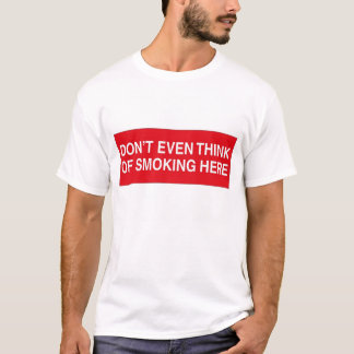 Geen rook t-shirt
