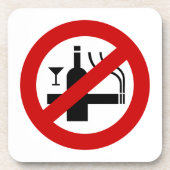 GEEN rookalcohol ⚠ Thaise ⚠ Bier Onderzetter (Voorkant)