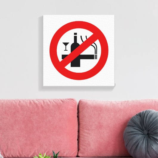 GEEN rookalcohol ⚠ Thaise ⚠ Canvas Afdruk (Insitu (Woonkamer))